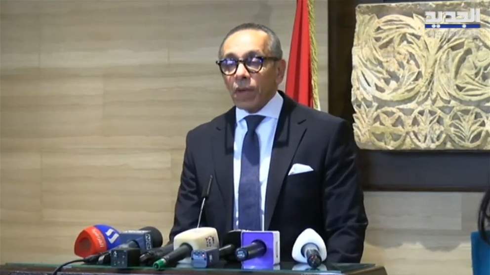 بالفيديو - السفير المصري يتحدث من عين التينة عن سبب تأجيل إجتماع "الخماسية"