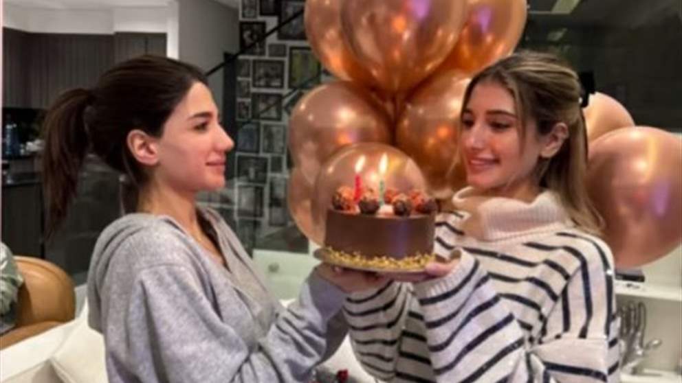 نارين بيوتي تحتفل بعيد ميلاد شقيقتها شيرين على طريقتها الخاصة 