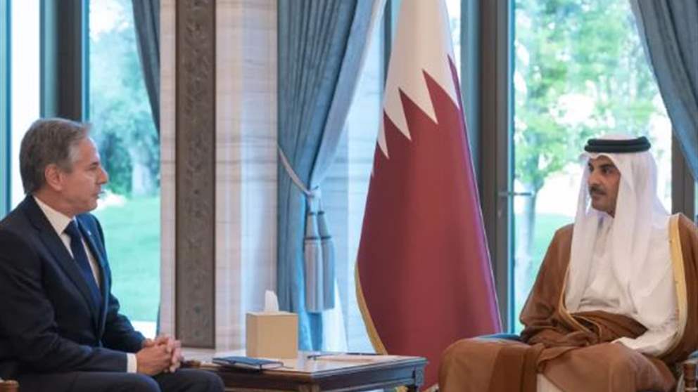 امير قطر التقى بلينكن في الدوحة والبحث تناول الاوضاع في غزة