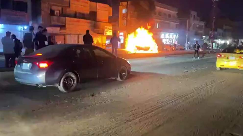 بالفيديو - هجوم استهدف سيارة في العاصمة العراقية 