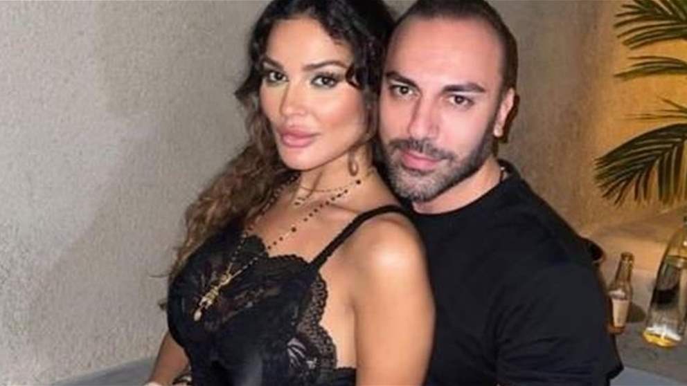 قبلات وأجواء رومانسية بين نادين نسيب نجيم وخطيبها في عيد الحب