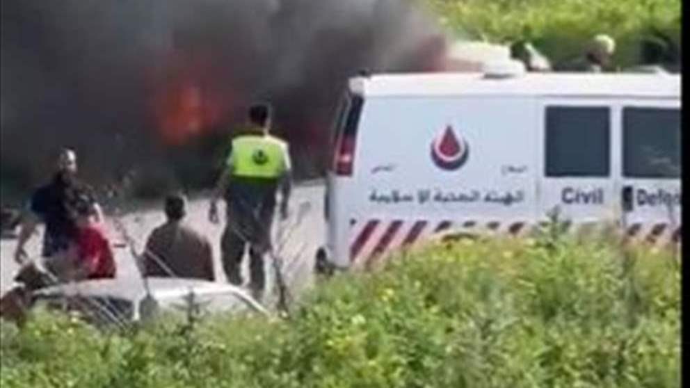 مراسل "الجديد": سقوط شهيد جراء الغارة الاسرائيلية المعادية التي استهدفت سيارة على طريق عام البازورية وادي جيلو