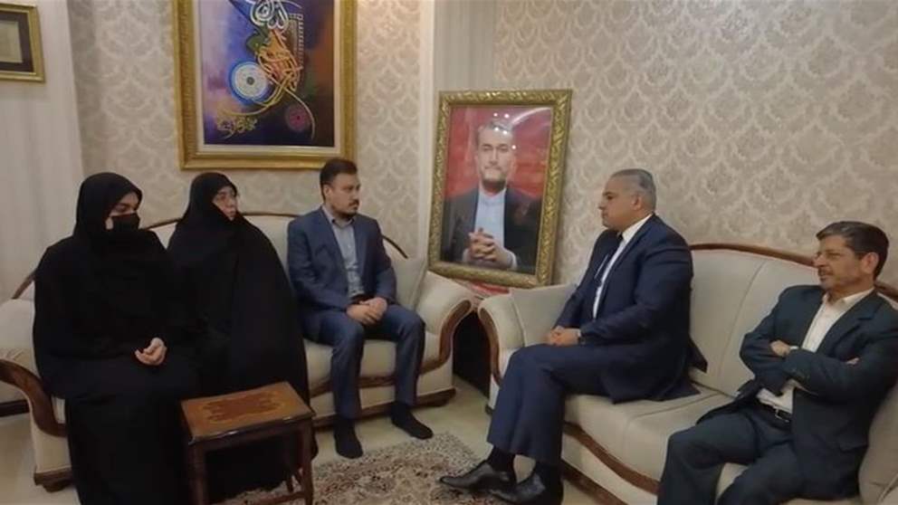 بالفيديو - الوزير مرتضى زار عائلة وزير الخارجية الايراني الراحل حسين أمير عبداللهيان