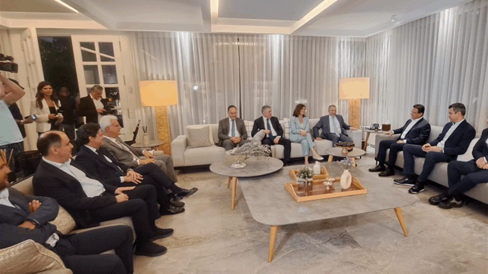 لقاء في دارة فريد هيكل الخازن في جونية بين التكتل الوطني المستقل وباسيل.. الخازن: ما طرحه فرنجية امس يمكن ان يكون قابلا للنقاش والاخذ والرد