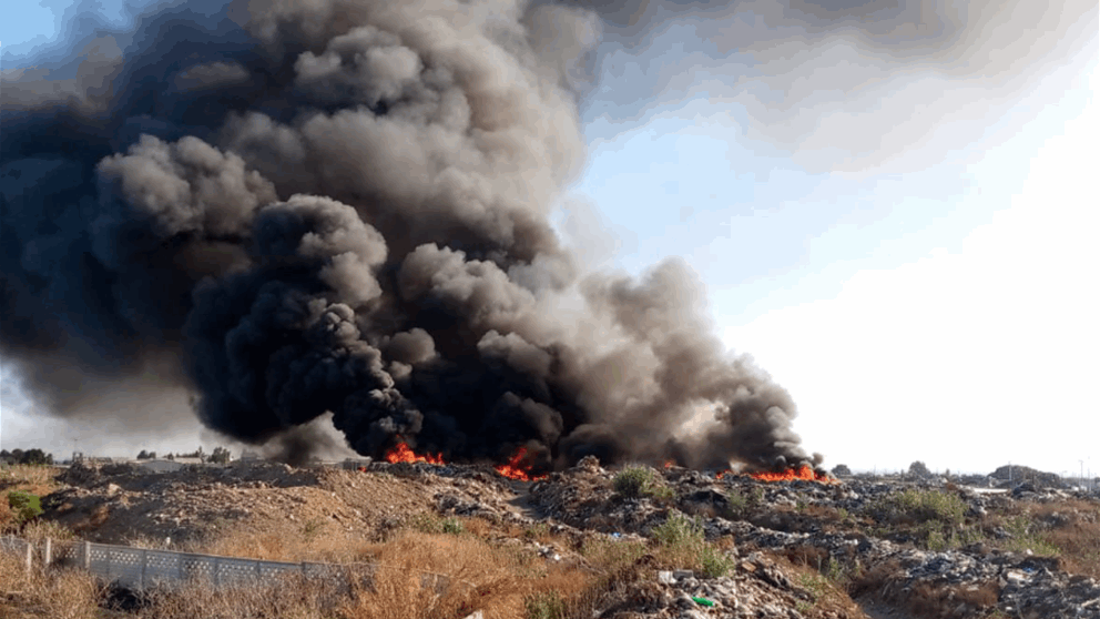 بالفيديو.. حريق ضخم في طرابلس