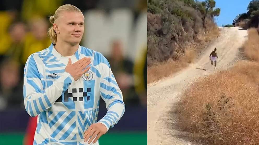 فيديو - هالاند يستعرض تدريباته البدنية استعدادا للموسم الجديد