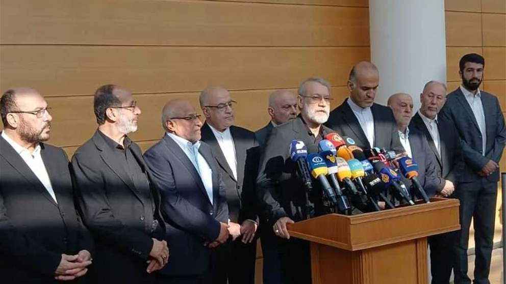 لاريجاني: أشكر أستاذي نبيه بري الذي رتب هذه الزيارة