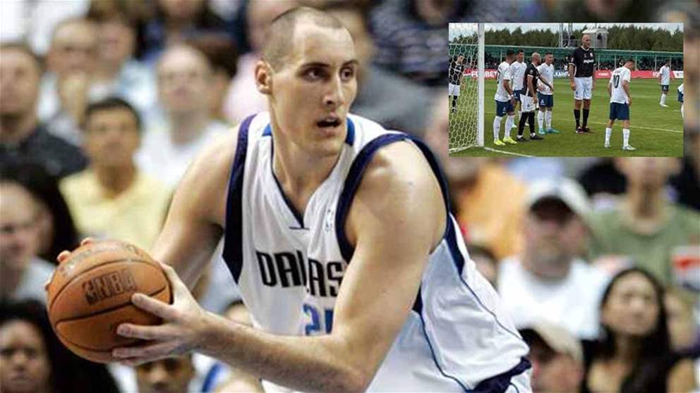 لاعب كرة السلة يُحطم رقم أطول لاعب في كرة القدم