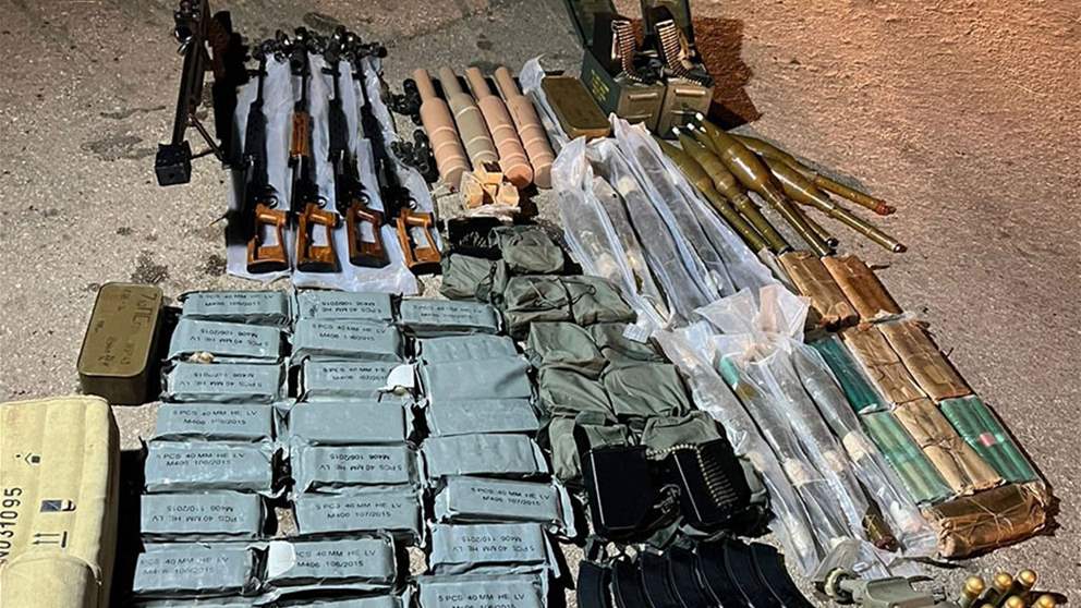 في عكار.. الجيش يضبط أسلحة وذخائر وأعتدة حربية! 