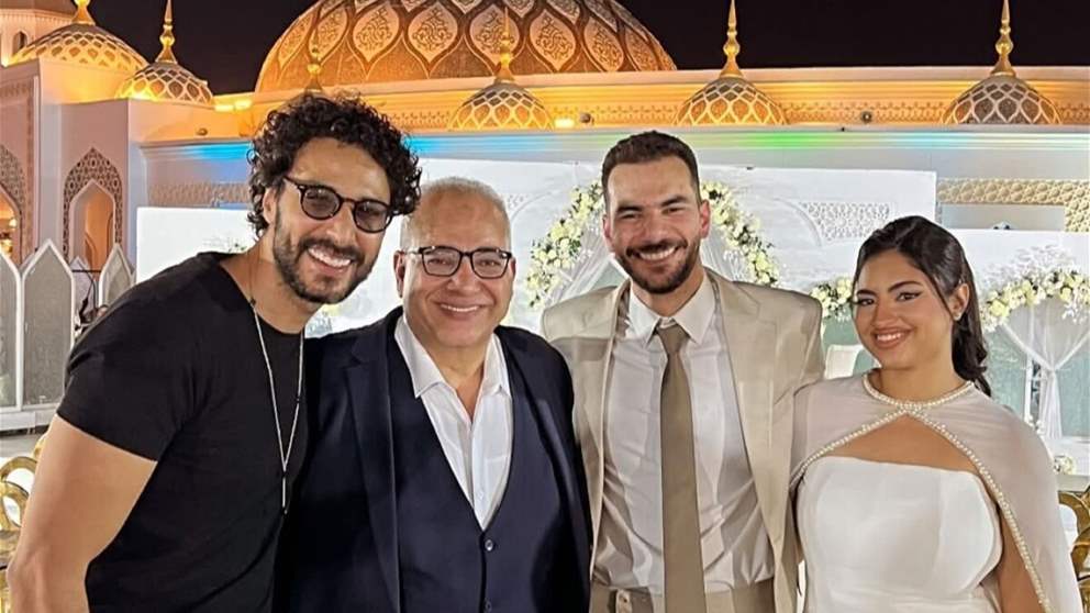 عقد قران ابن بيومي فؤاد بأجواء عائلية.. شاهدوا الصور 