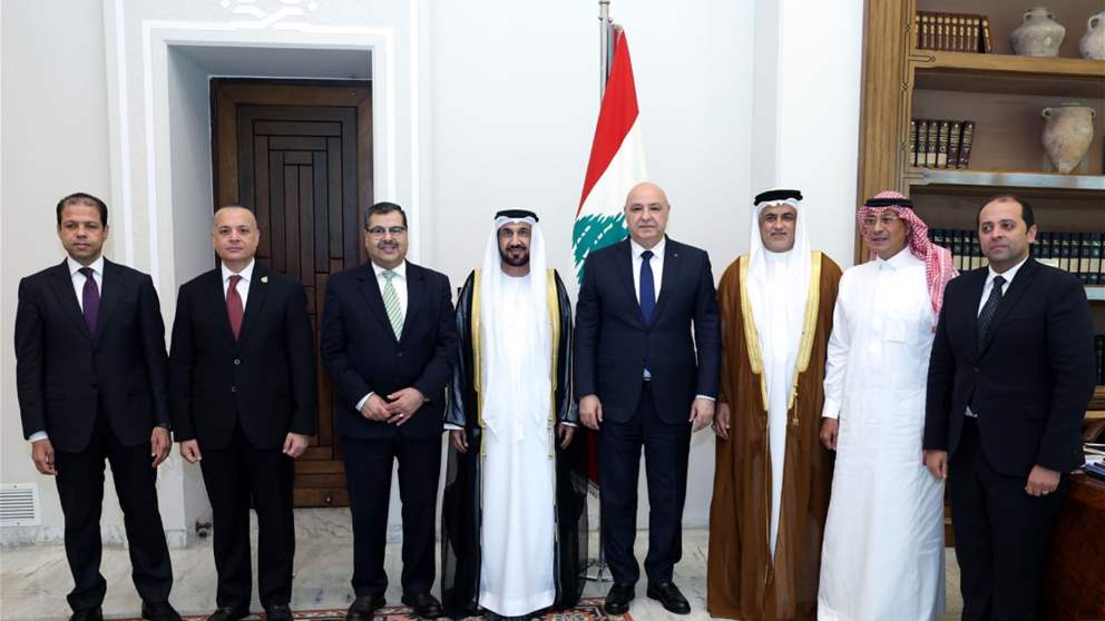 عون أمام وفد البرلمان العربي: متمسكون بمبادرة السلام العربية