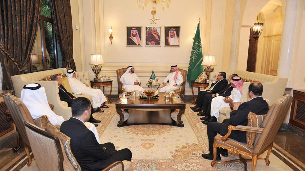 الوفد البرلماني العربي التقى السفير السعودي في لبنان وليد بخاري 