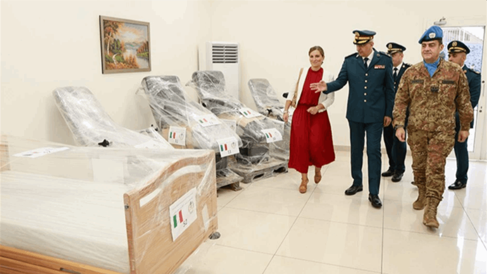 مواد طبّية للجيش من وزارة الدفاع الايطالية