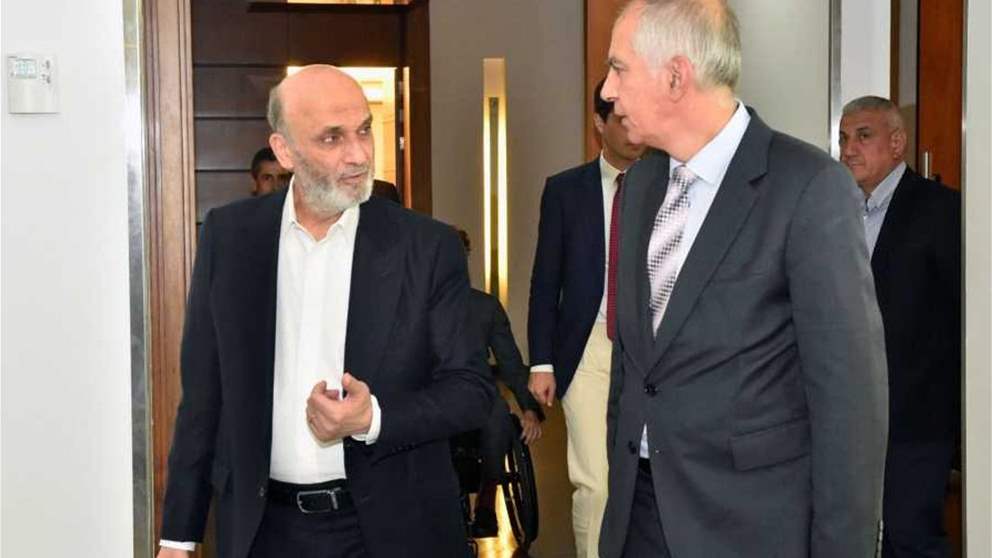 جعجع التقى السفير الفرنسي: نشدد على ضرورة إجراء الإنتخبات في موعدها