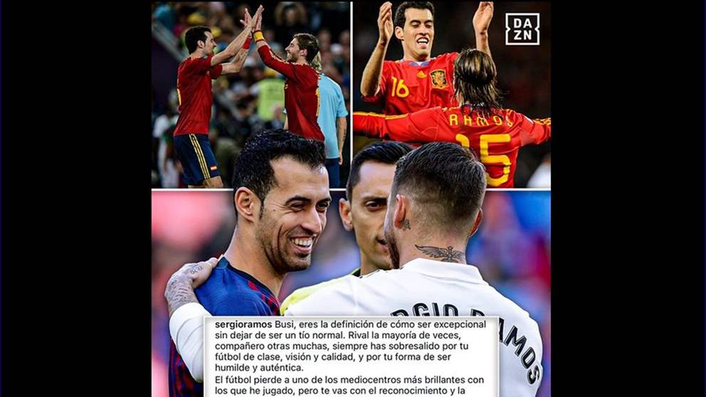 بعد قرار الاعتزال: راموس يودع بوسكيتس بكلام مؤثر 