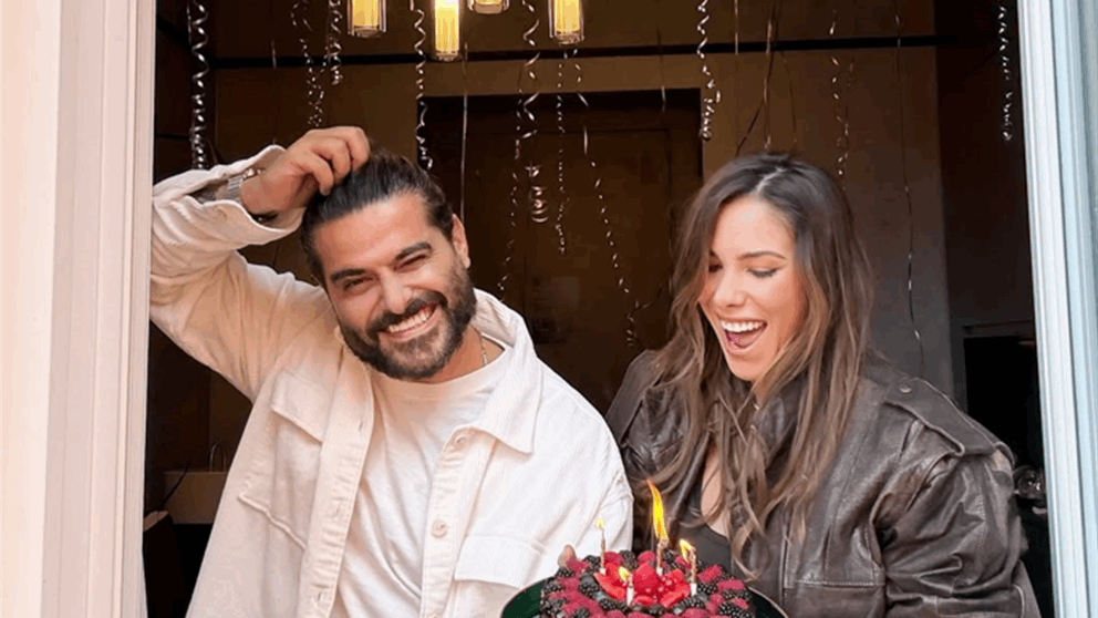 دانييلا رحمة تحتفل بعيد ميلاد ناصيف زيتون بلقطات رومانسية في إيطاليا 