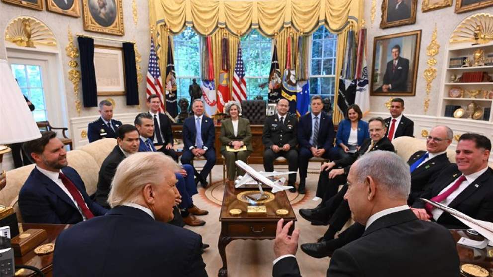 مؤتمر صحفي مشترك للرئيس الأميركي ترامب ورئيس الوزراء الإسرائيلي نتنياهو