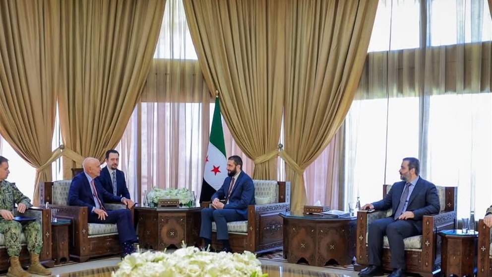  الشرع يلتقي باراك.. بحث في إستقرار سوريا و اتفاق 10 آذار