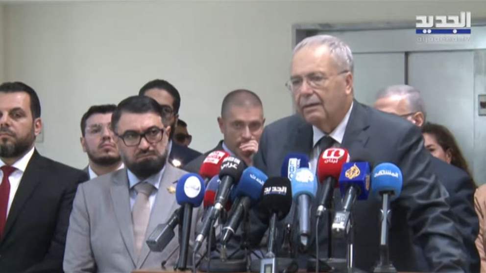 تصريح لوزير العدل عادل نصّار بعد لقائه الوفد السوري