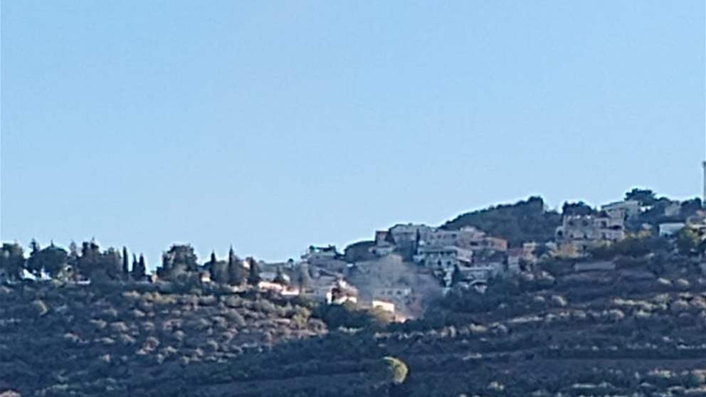 بالفيديو.. غارة من مسيّرة تستهدف بلدة عين قانا 