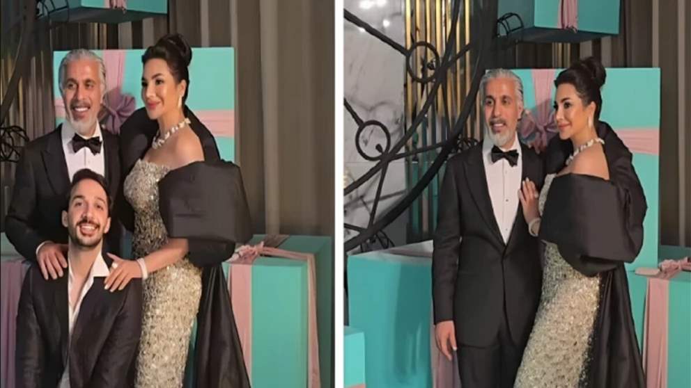 من هو سيف المنصوري زوج لجين عمران الذي خطف الأنظار في عيد ميلادها؟