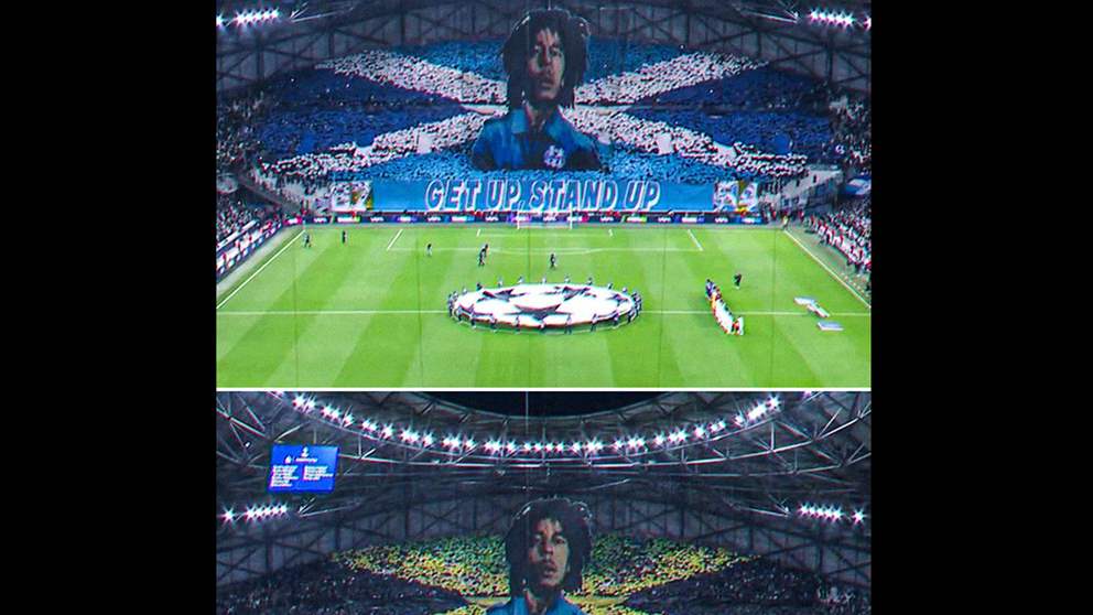 جماهير مارسيليا تُكرِّم بوب مارلي