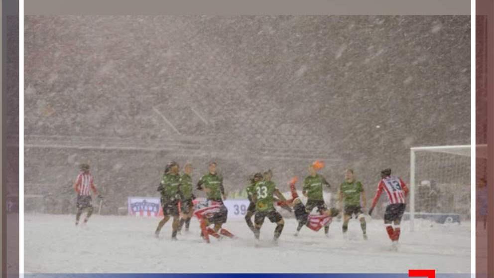 "دبل كيك" وسط الثلوج (فيديو)