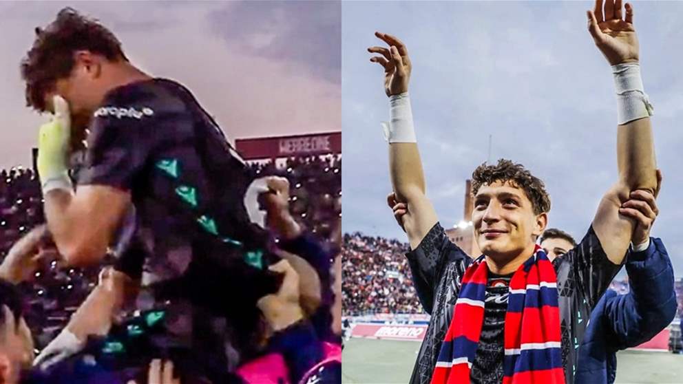 حارس شاب يبكي فرحاً في ظهوره الأول الناجح