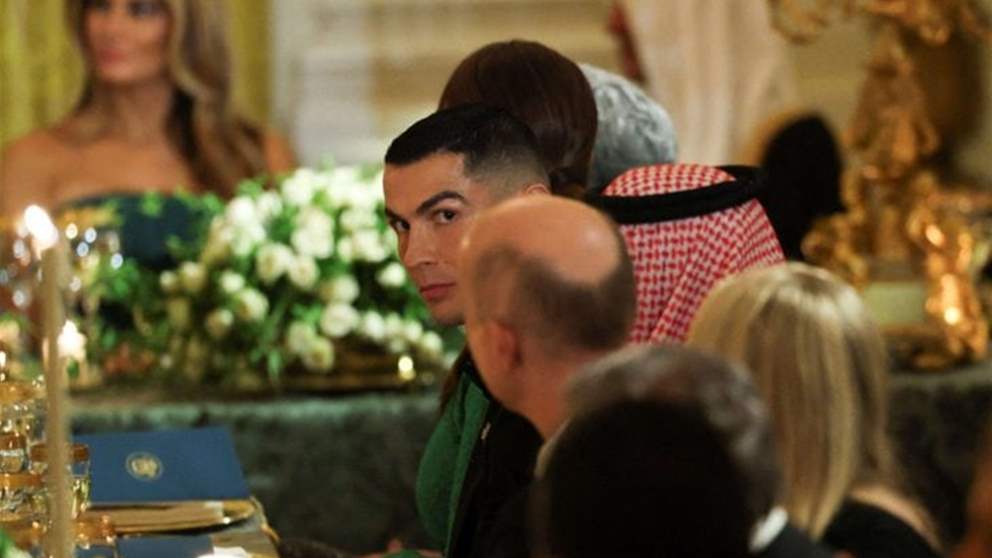 كريستيانو رونالدو يسرق الأضواء في عشاء البيت الأبيض بحضور ترامب ومحمد بن سلمان