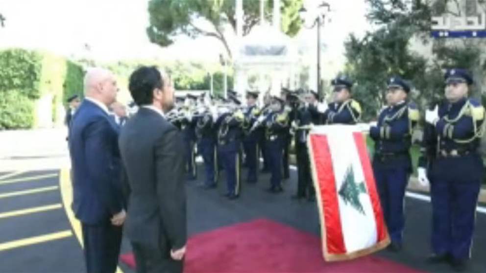 بدء مراسم استقبال الرئيس القبرصي والوفد المرافق