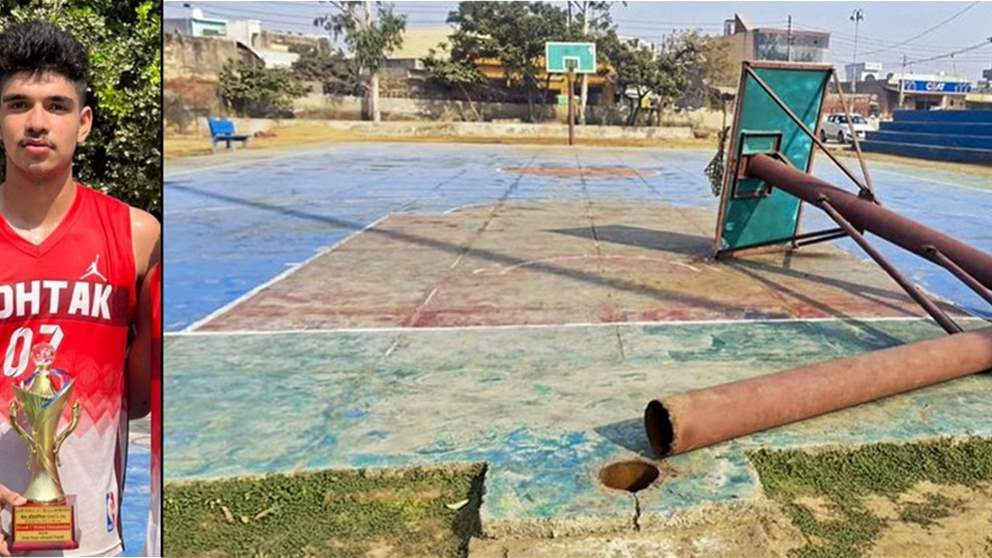 فيديو قاسي لمقتل لاعب شاب بعد سقوط عمود كرة السلة عليه