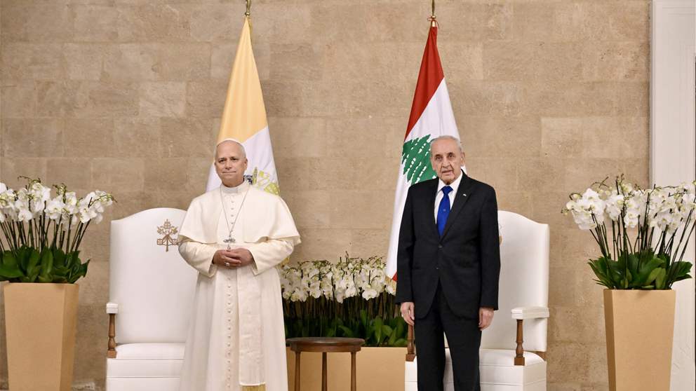 بالصورة: هدية من برّي لـ البابا لاون! 