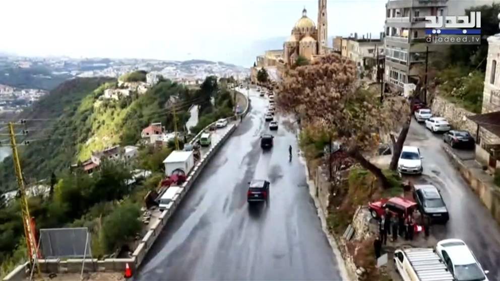  إنطلاق موكب البابا من حريصا إلى دير ما مارون عنّايا 