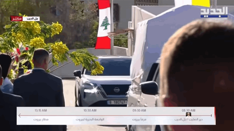 وصول البابا لاون الى مستشفى راهبات دير الصليب