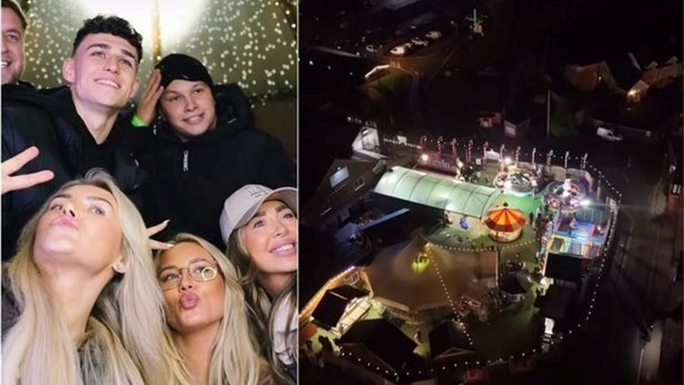 نجم السيتي يحجز قريةً كاملة لحفل عائليّ