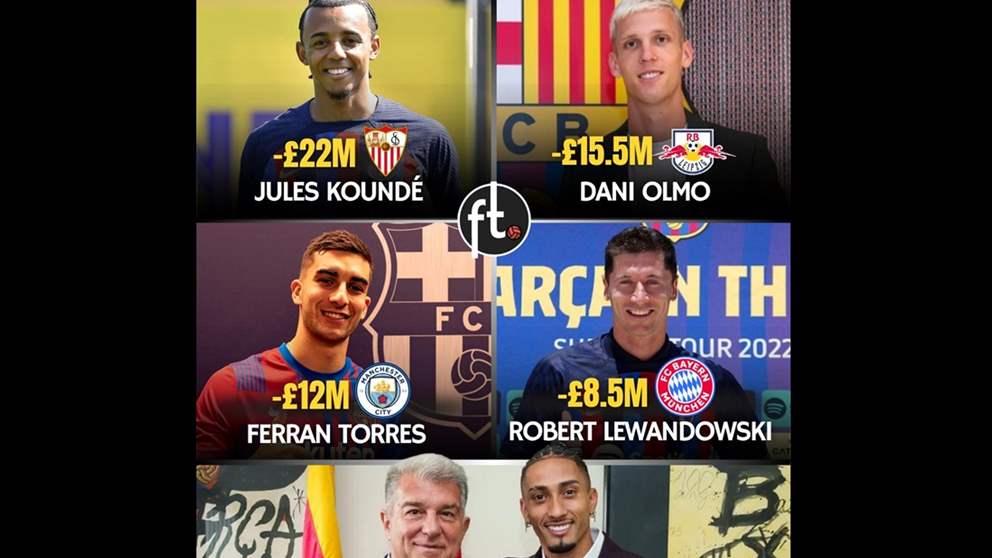 برشلونة مدين بـ138 مليون جنيه إسترليني لخمسة أندية 