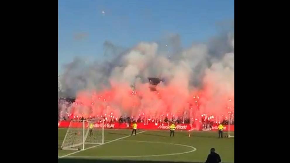 فيديو - شماريخ تُشعل تحضيرات فينورد للديربي