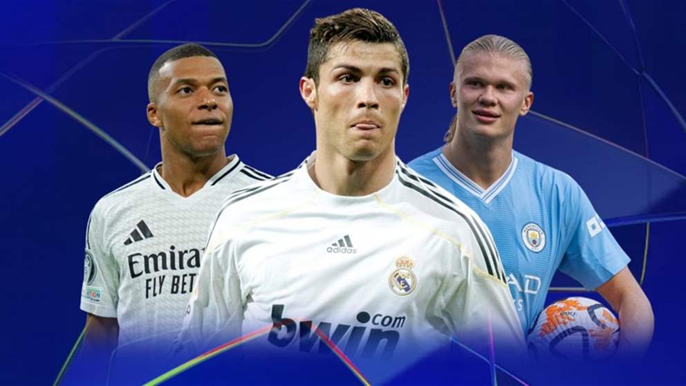 هالاند ومبابي عادلا رقم كريستيانو رونالدو في يوم واحد