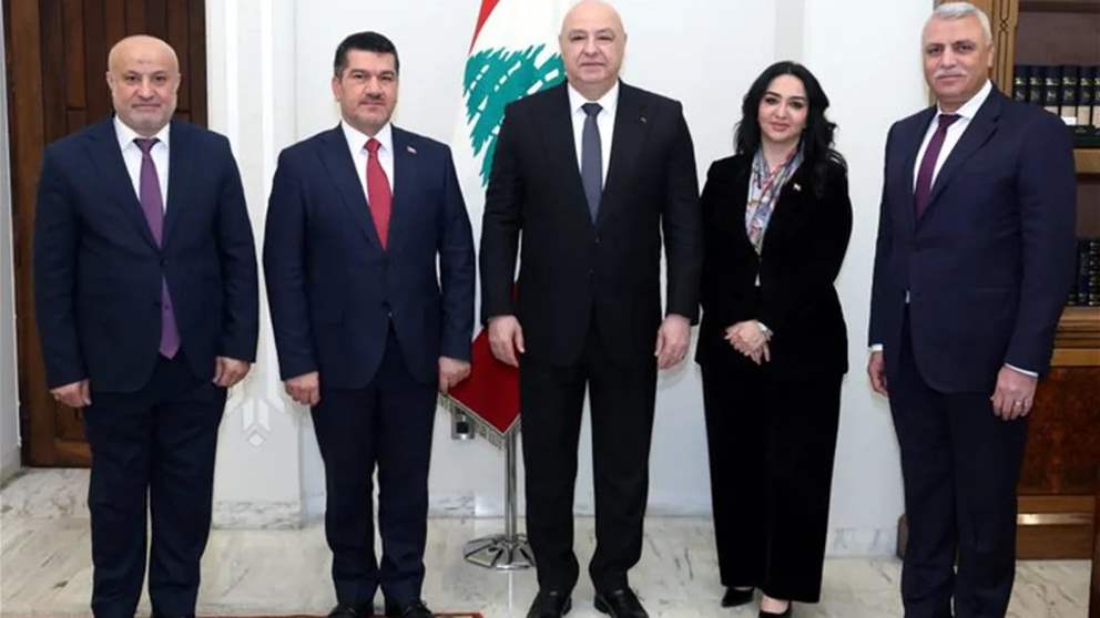 الجنوب وإعادة الإعمار.. لقاء بين عون وموفد رئيس الوزراء العراقي