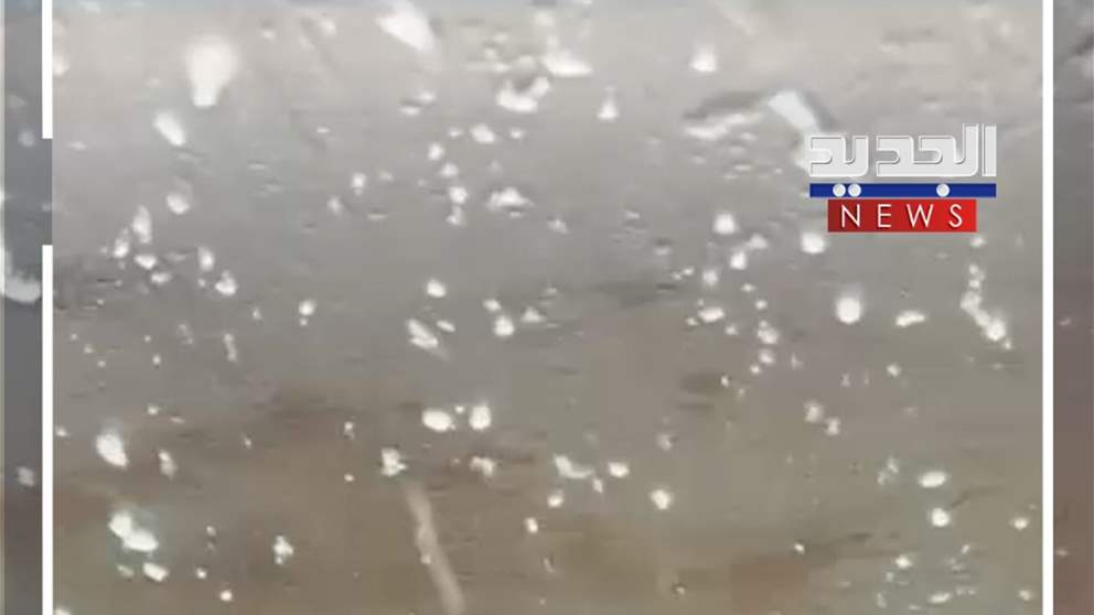 إهدن تستبق العاصفة.. بهطول البرد