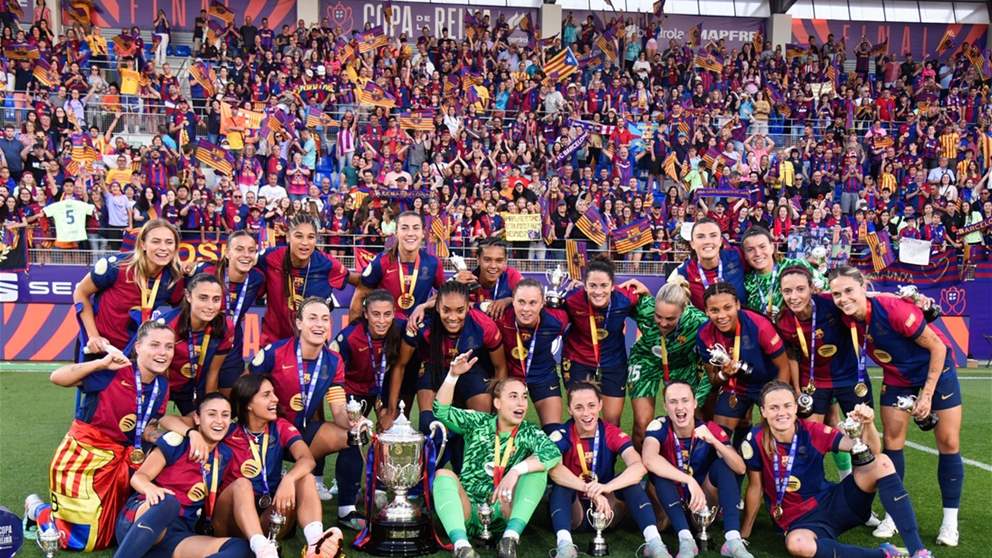 سيدات برشلونة يؤكد هيمنته المحلية وسطوته القارية