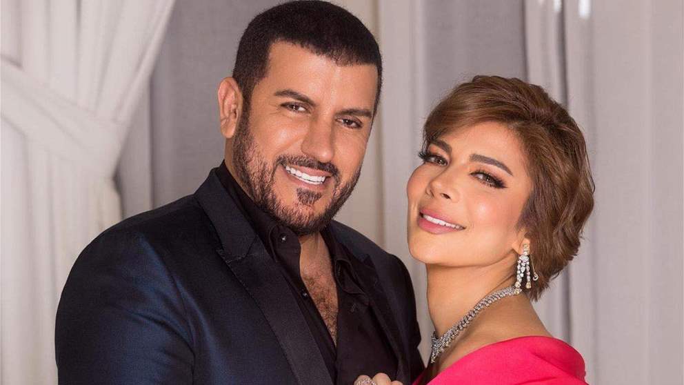 فائق حسن يحسم جدل انفصاله عن زوجته اصاله بطريقة غير متوقعة في حفلها ليلة رأس السنه 