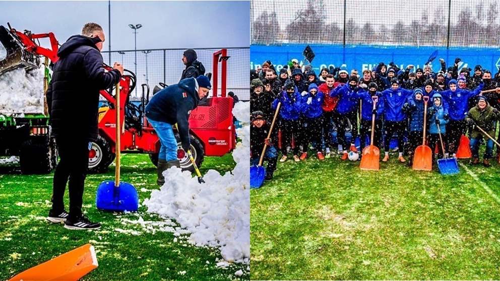 مجارف الجماهير تُنقذ التحضيرات لقمة الدوري الهولندي