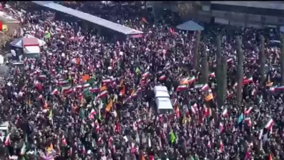 في طهران.. تظاهرات دعما للحكومة