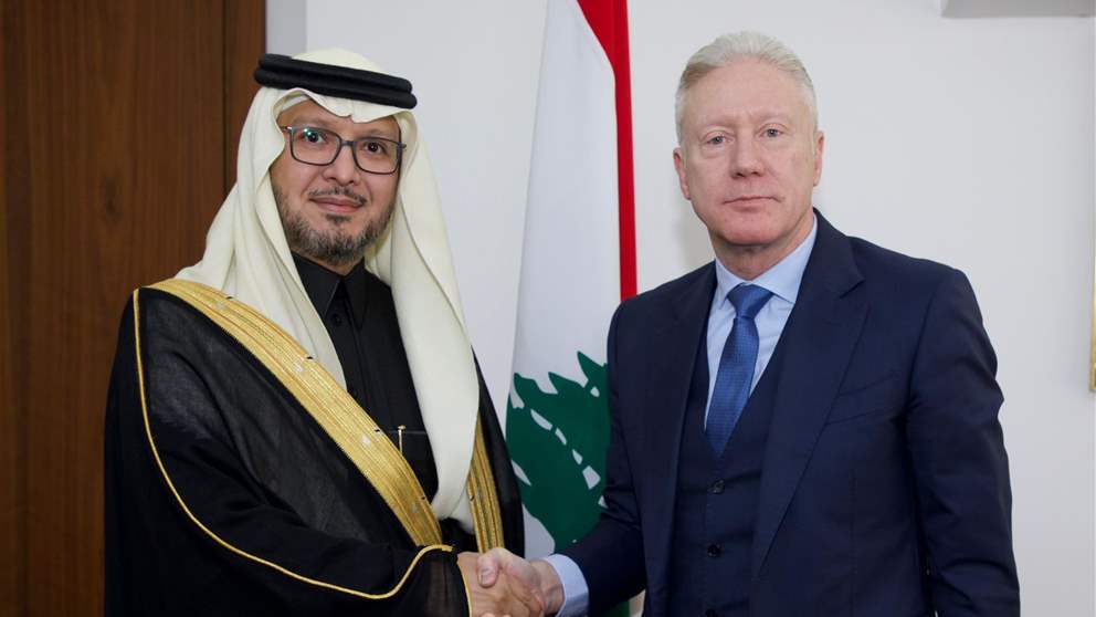 السفير السعودي لدى لبنان وليد بخاري يزور وزير الخارجية يوسف رجي