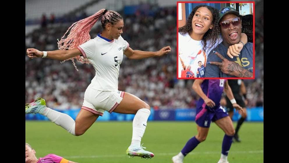 ابنة دينيس رودمان الأعلى دخلاً في كرة القدم