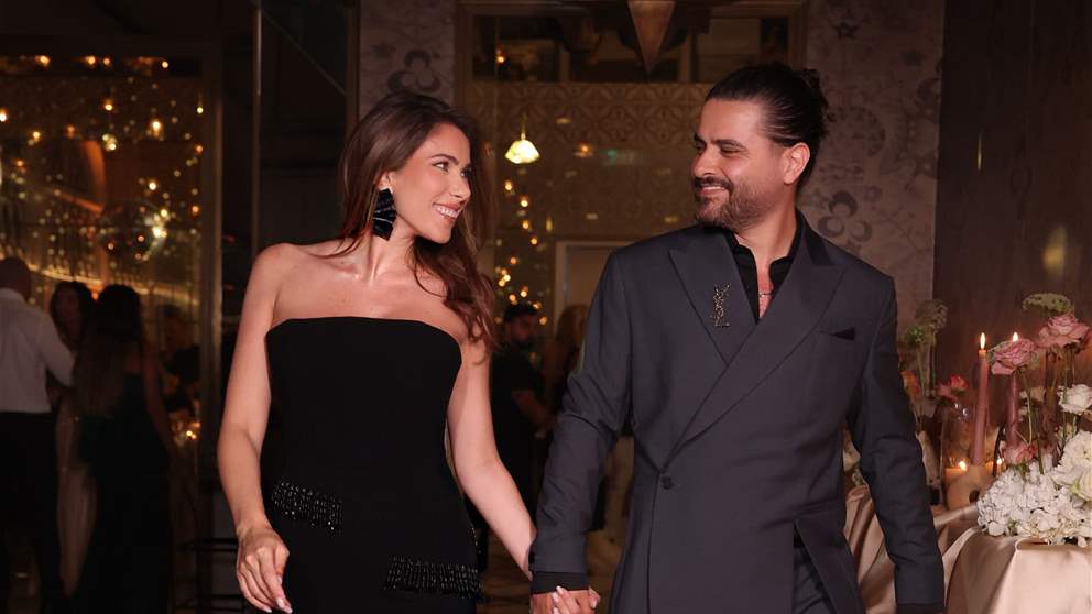 ناصيف زيتون ودانييلا رحمة يستقبلان مولودهما الأول "الياس" 