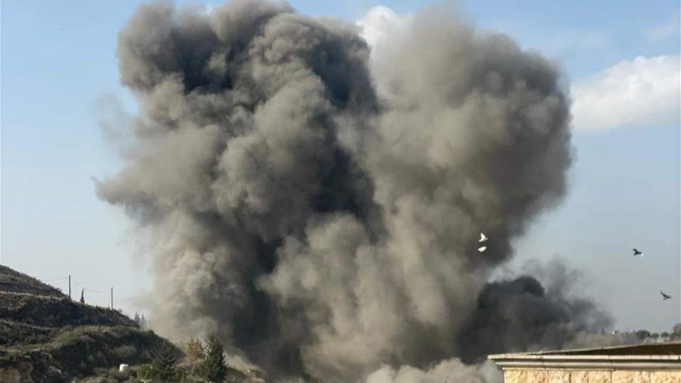 بالفيديو - اللحظات الأولى بعد الغارة بين خربة سلم وبئر السلاسل