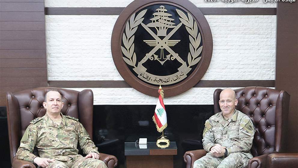 قائد الجيش يستقبل قائد قوة المهام المشتركة للعمليات الخاصة والمنسقة الخاصة للأمم المتحدة