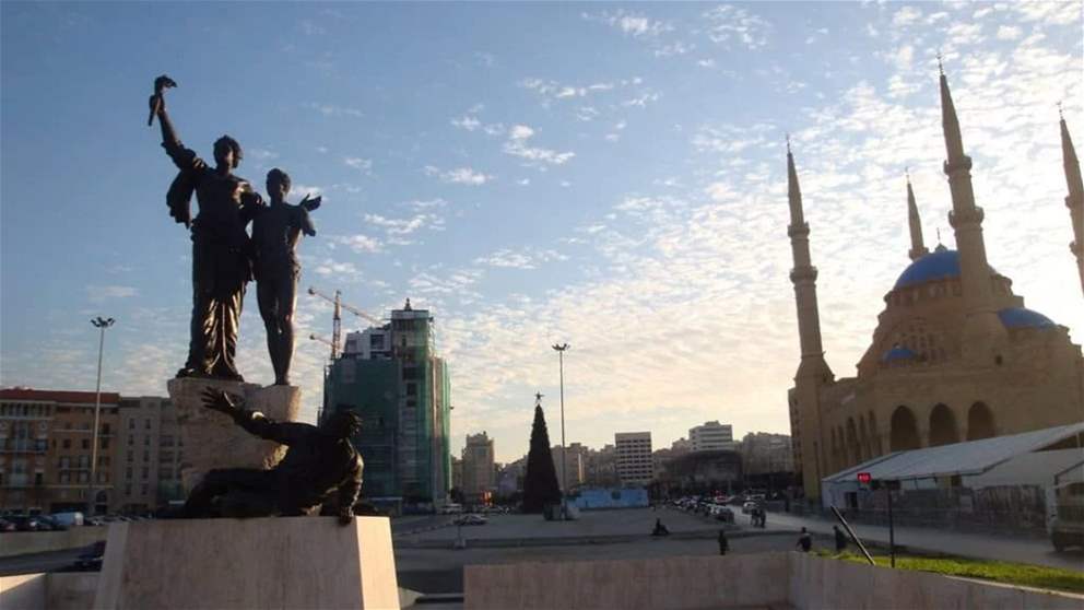 ساحة الشهداء تستعد لإحياء ذكرى 14 شباط.. مراسل الجديد ينقل الصورة